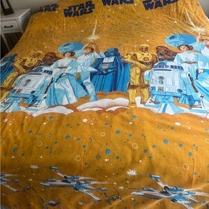 Star Wars Duvet Cover - Blue, Yellow, White.